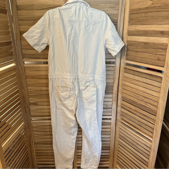 Everlane Short Sleeve Denim Coverall / Bone size 10 - Picture 6 of 7